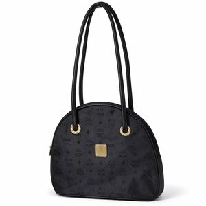 MCM Black and Gold Shoulder Bag